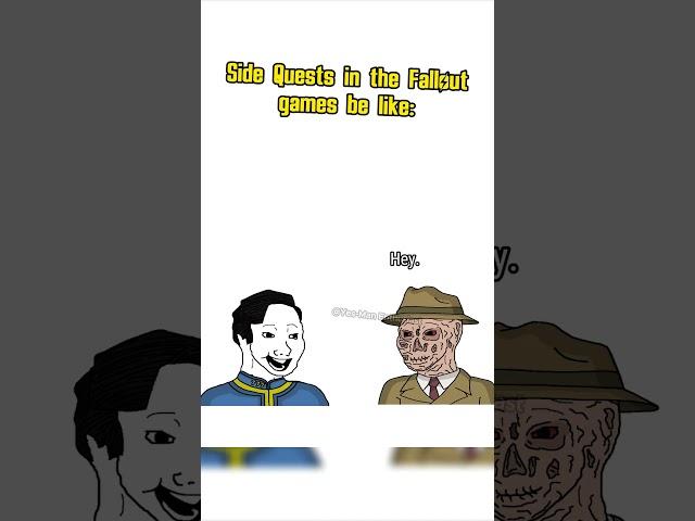 Fallout New Vegas and Fallout 4 side quests be like: #fallout #memes #shorts #fallout4