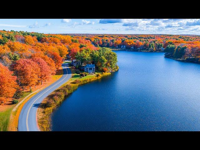 Beautiful Fall In New England  Extremely Effective Relaxing Autumn Music Autumn Colors