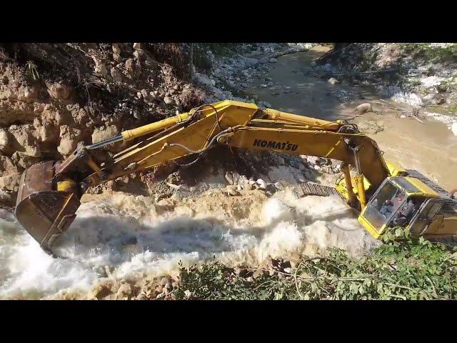 Changing the river bed.Меняем русло реки.