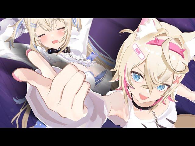 Fuwamoco dance battle (Closer)【Hololive Animation】