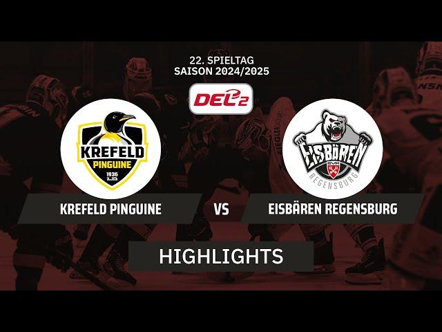 DEL2: Krefeld Pinguine vs. Eisbären Regensburg I Highlights - 22. Spieltag | SDTV Eishockey