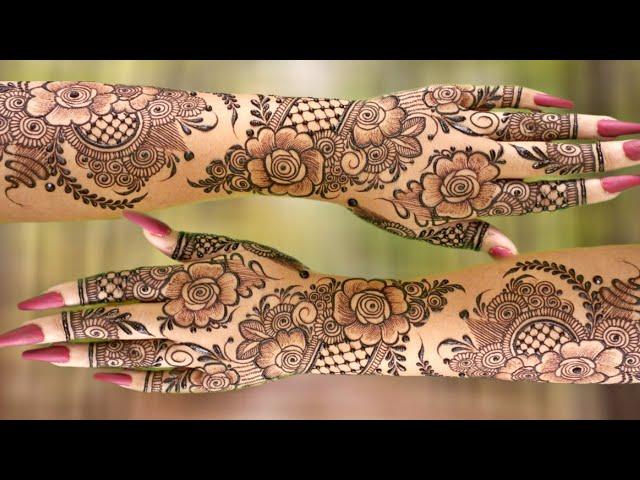 2024 special Easy 3D floral Mehndi Design|beutiful KHAFIF Flower Mehandi Desain-dubai Pattern Design