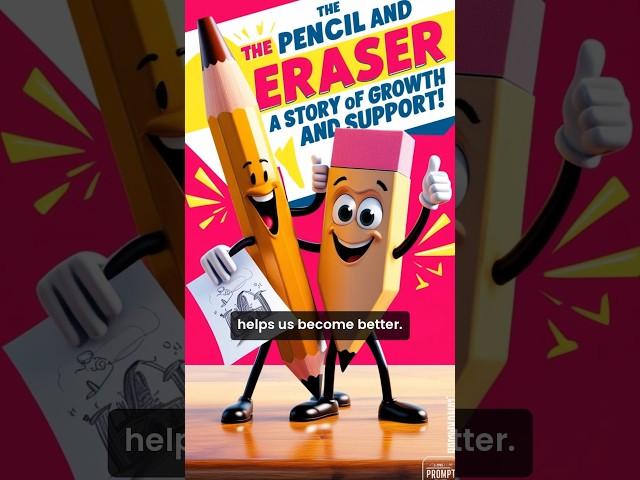 The Pencil and the Eraser: A Heartwarming Story of Growth and Support #short #shortsfeed