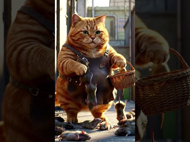 Ai animated Hunter cat party #cartoon #AI #cat #cartoon #animallife #shorts