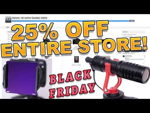 Black Friday Special - 25% Off Entire Store - Michael The Maven Crash Courses