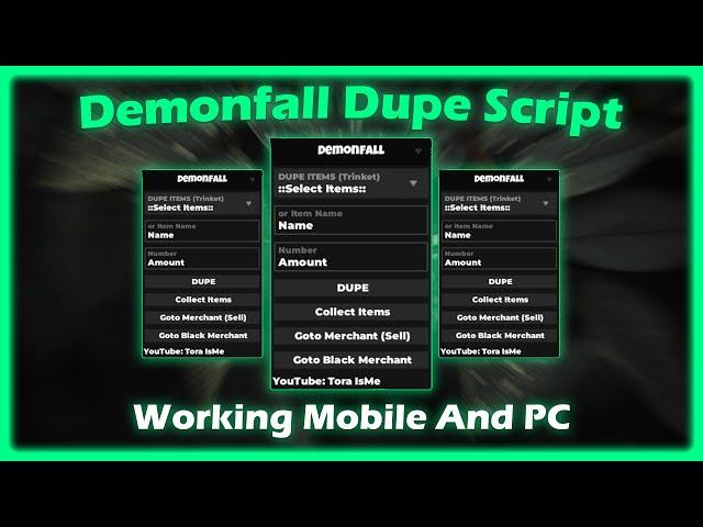 *OP* Demonfall Dupe Script | Dupe Items, Infinite Coins | Working On Mobile And PC | No Key, No Lag