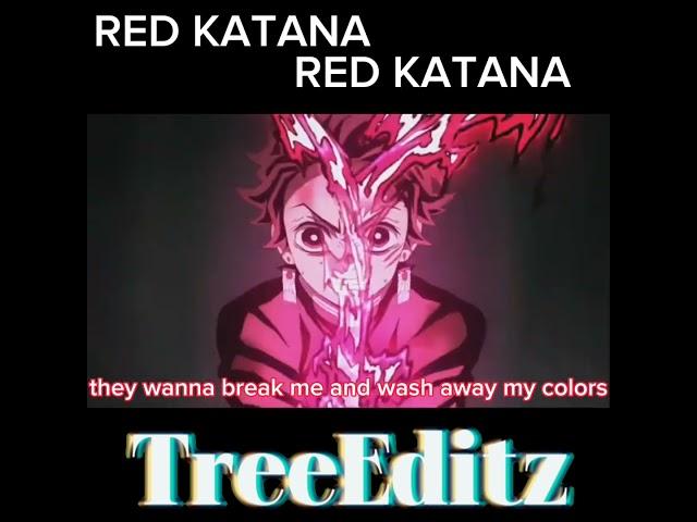 Tanjiro's Red Katana  #edit #redkatana #demon @TreeEditz-b4v