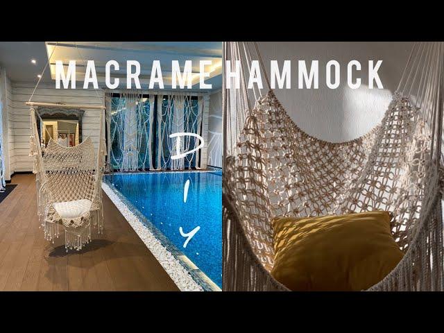 Macrame Hammock DIY | hanging chair tutorial