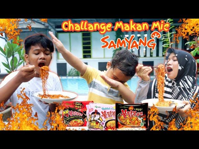 TANTANGAN MAKAN MIE SAMYANG TERPEDAS | eybel channel