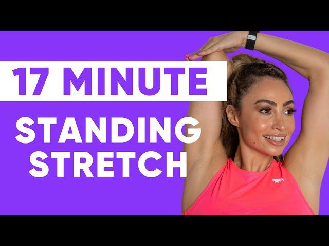 Stress Relief Stretch + Recovery | 17 Minute Standing Flow UTTB | Gina B