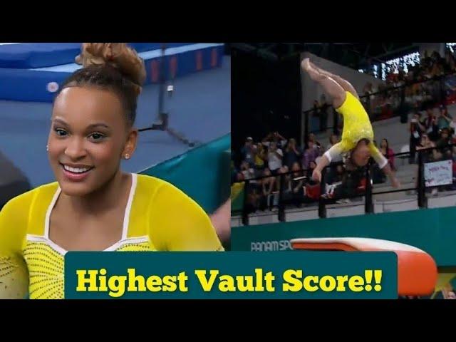 Rebeca Andrade  - GOLD Vault Final - 15,333 (BEST Cheng Vault EVER) - Pan Ams 2023