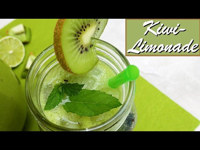 erfrischende Kiwi-Limonade | Sommer Getränk 