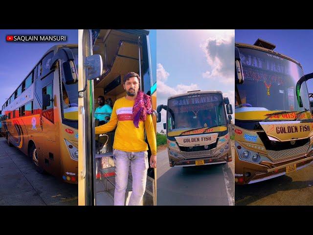 New Bus Jay Travels Golden Fish || Mumbai To Diu (Gujarat) Video