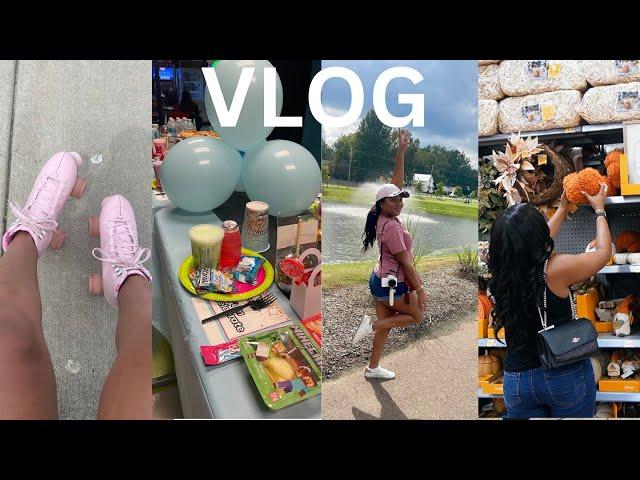 FAMILY VLOG: Park Day, More Fall Decor Shopping + Grocery Haul, Birthday Bash at Urban Air!