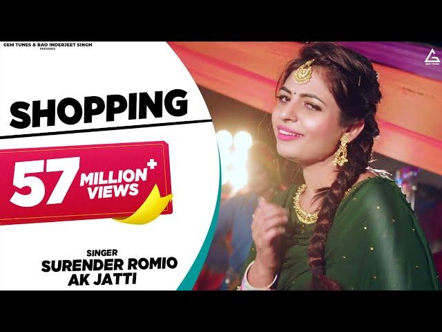 Shopping : Surender Romio | Annu Kadyan (Ak Jatti) | Anamika Bawa | Haryanvi Song