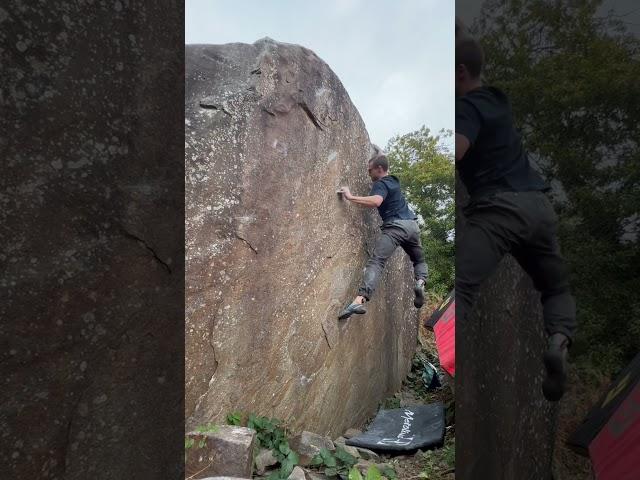 Chironification Direct - 7A  Neath Abbey Quarry #beta #bouldering #ukbouldering