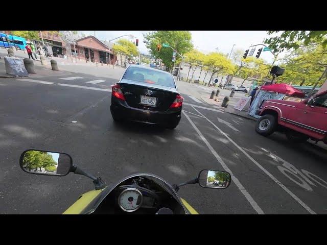Slow Wednesday Commute on a Fast Motorcycle Kawasaki ZX6R