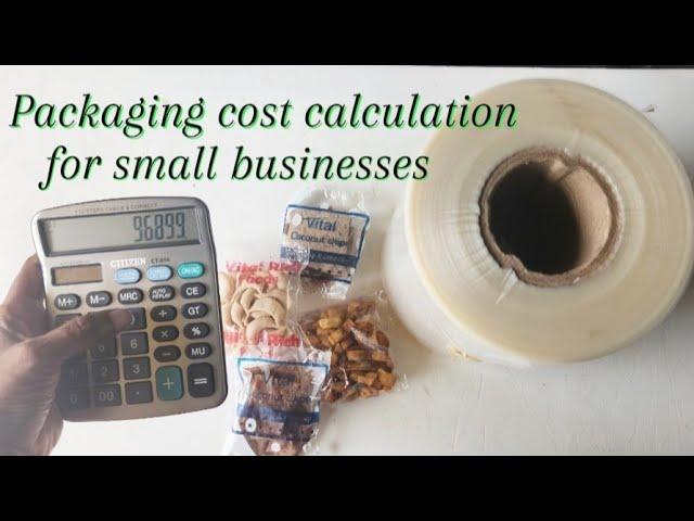 Packaging cost calculation for small businesses