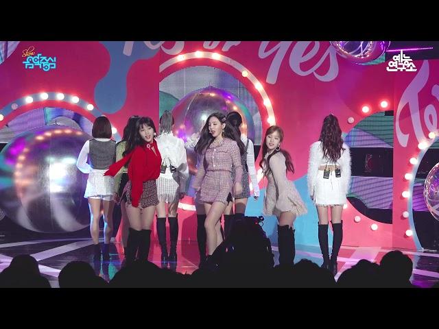 [예능연구소 직캠] 트와이스 YES or YES @쇼!음악중심_20181117 YES or YES TWICE in 4K