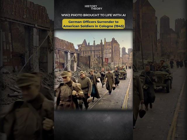 WW2 Photo Brought to Life: Captured German Soldiers March Through Cologne Streets