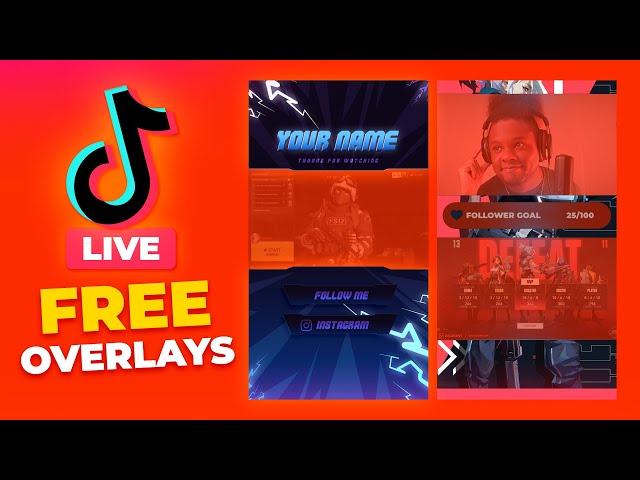 FREE Tiktok Live Overlays! Tiktok Live Studio Overlay Templat