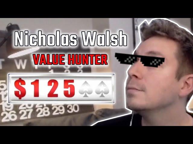 "Nick Walsh: Value Hunter" || Stream Highlights #4 || Spin & Go + Online Poker Strategy