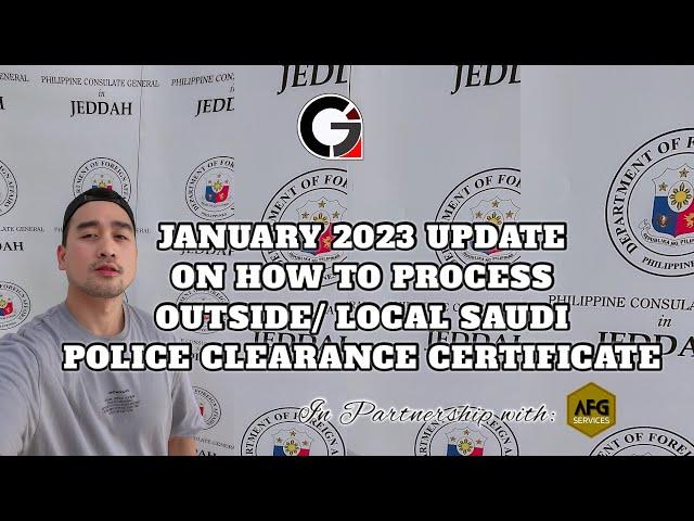 HOW TO PROCESS YOUR SAUDI POLICE CLEARANCE CERTIFICATE | OUTSIDE | INSIDE SAUDI ARABIA JANUARY 2023