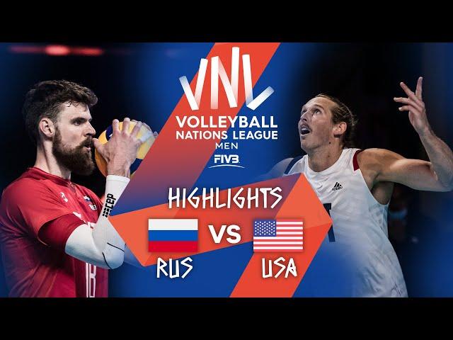 RUS vs. USA - Highlights Week 2 | Men's VNL 2021