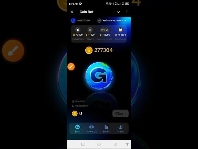How To Connect Your Wallet And Verify Your Assets in Gain Oasis Airdrop In Telegram