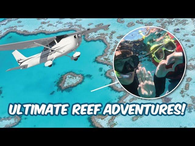 Exploring the Great Barrier Reef: Scenic Flight, Snorkeling, Whitsundays & more!