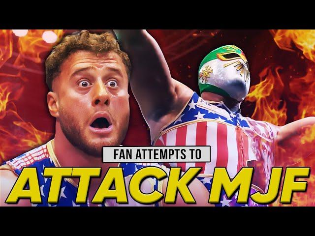 Fan Attempts To ATTACK MJF After AEW Grand Slam Mexico