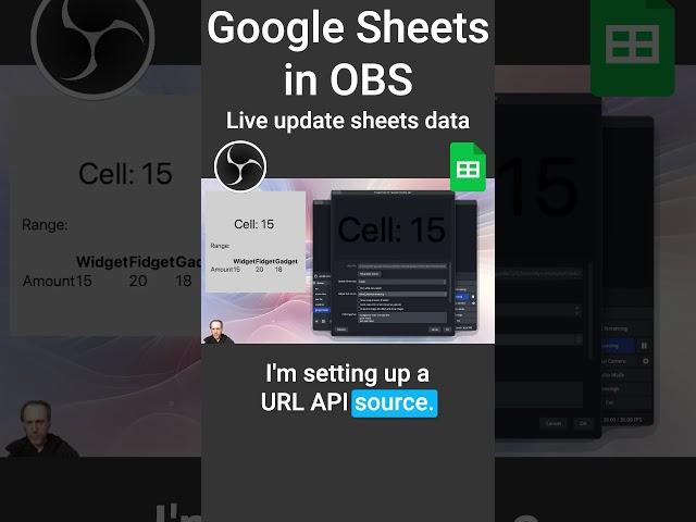 Google Sheets on #OBS live updating data [Tutorial]