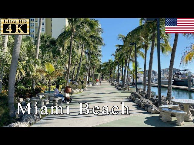 Miami Beach Winter Walk - South of Fifth Neighborhood -【4K 60fps | iPhone 11 Pro】