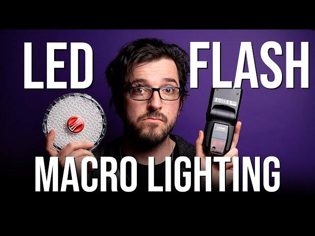 Macro lighting: LED Vs flash - What's the difference and which is best