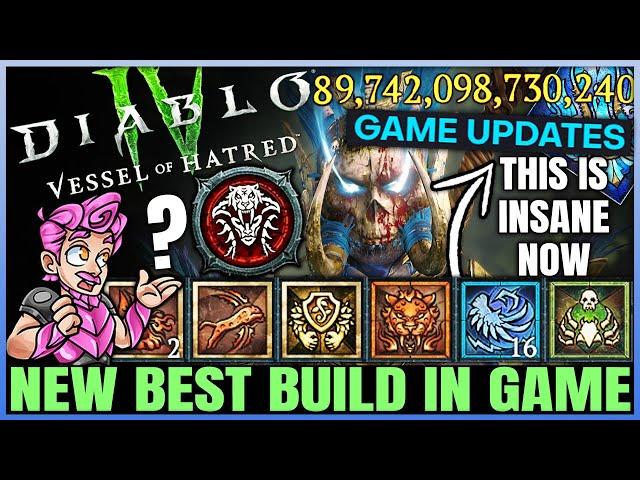 Diablo 4 - New Best Patch Buffed GAME BREAKING Spiritborn Build - OP S6 INFINITE Razor Wings Guide!