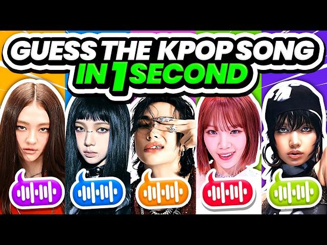 Guess the KPOP SONG in 1 Second ⏰ Guess the song in just 1 second! - KPOP QUIZ 2024