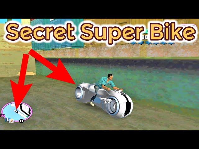 Secret Super Bike Location in GTA Vice City ! Hidden Place #GTAVC (Cheats, Secret Places, Bikes)