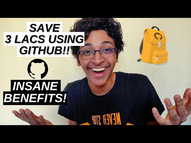 YOU CAN SAVE UPTO 3 LACS USING THIS GITHUB FEATURE | GitHub Student Pack Explained #coding