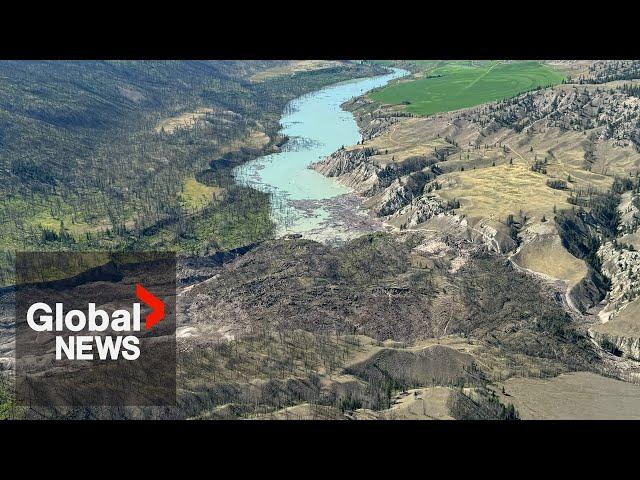 BC landslide: Fears of giant water gush in Chilcotin River rise