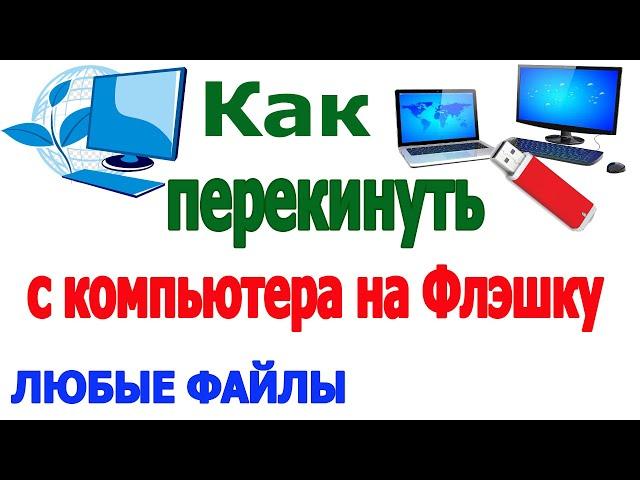 Как перекинуть с компьютера на флэшку фото,видео,музыку,документы