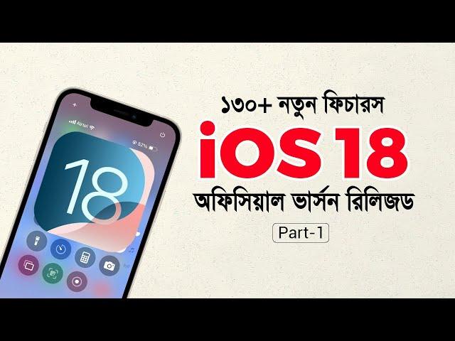 iOS 18 Official Version Released! 130+ New Features Part-1