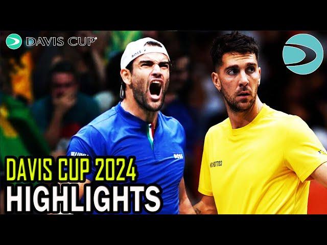 Matteo Berrettini vs Thanasi Kokkinakis Highlights | Davis Cup 2024