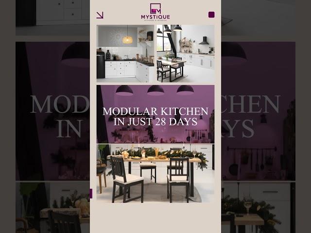 Experience the magic of Mystique Kitchens and Interior!" #shorts