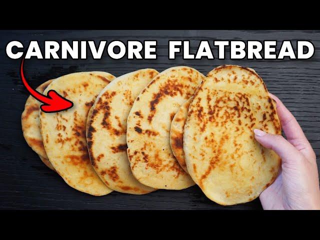 EASIEST Carnivore Flatbread EVER (2 Ingredients)