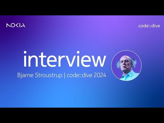 code::dive 2024 interview - Bjarne Stroustrup