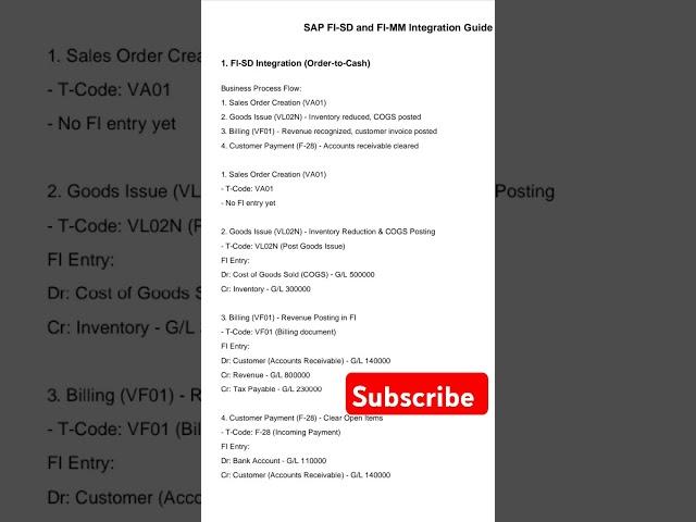 SAP FI SD Integration: Simplifying Accounting Entries