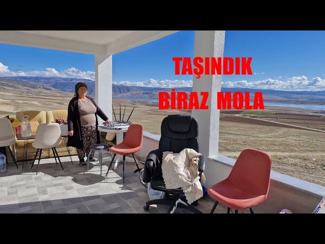 YENİ EVİMİZE EŞYALARIMIZI GETİRDİK HATİCE HANIMLA BİRAZ DİNLENELİM DEDİK