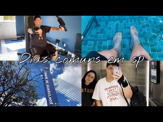 MEUS DIAS COMUNS EM SÃO PAULO ️(fui para academia,fui para piscina e comprinhas no mercado)
