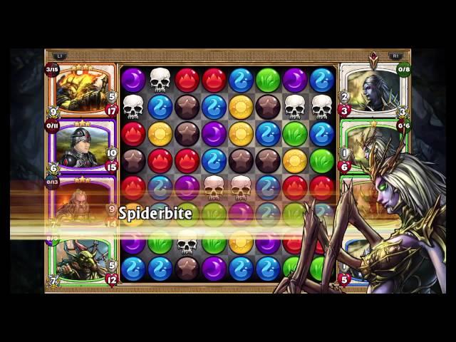 Gems of War PS4 - Introduction and Basic Game Tutorial