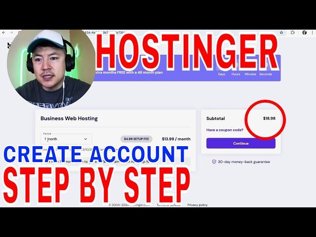   How To Sign Up Create Hostinger Website Builder Account 